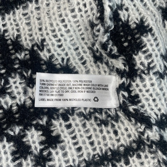 Knox Rose Black Knit Open Front Long Sleeve Cardigan Sweater - Picture 4 of 4